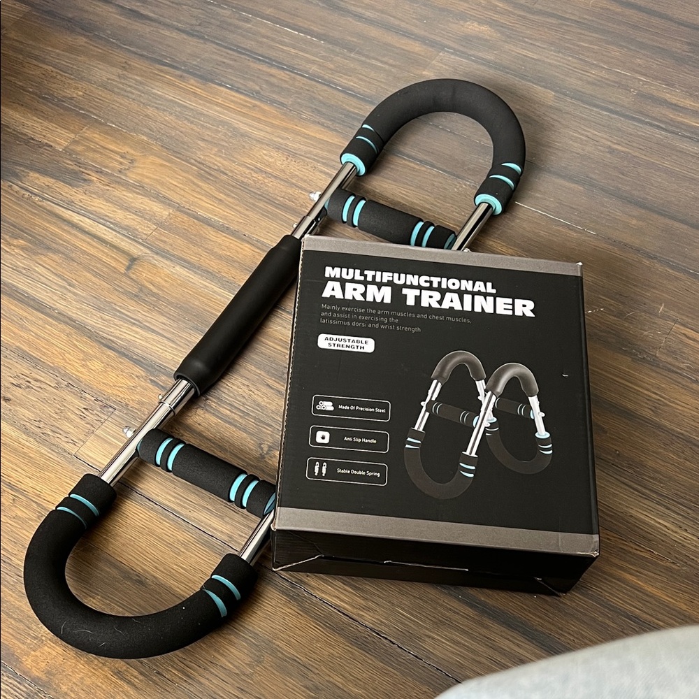 Multifunctional Arm Trainer - Black with Aqua Accents
